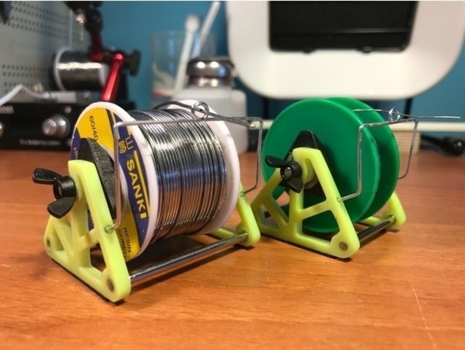 3D Printed Solder Spool Holder by perinski | Pinshape