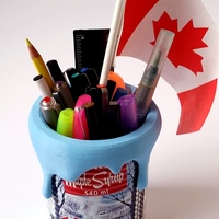 Maple Syrup Can Top - Pencil Holder Decoration - Thumbnail 2