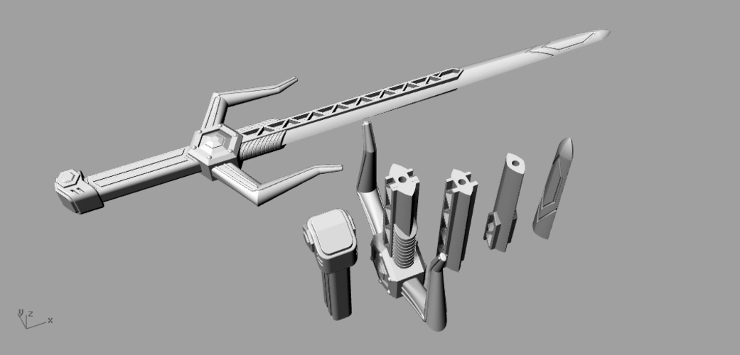 Magna defender Power rangers sword