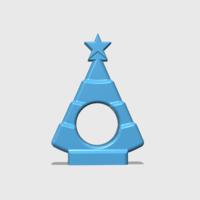 Small Napkin Holder Christmas Tree 3D Printing 220626
