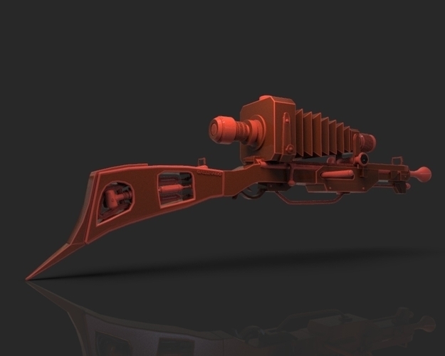 Steampunk Camera Sniper Rifle 3D Print 220686