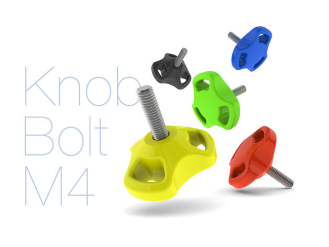 Knob Bolt M4 3D Print 220717