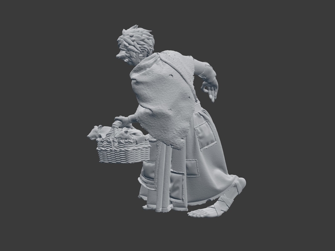 Rat Lady NPC 3D Print 220807