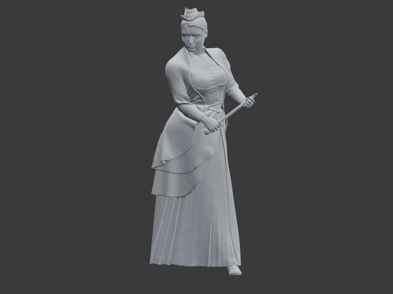 32mm Victorian Woman with Dagger