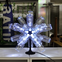 Small Ikosaeder Christmas star lamp from used plastic bottles 3D Printing 220873