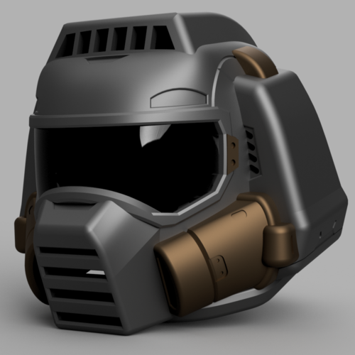 Classic Doom Guy Helmet 3D Print 220874