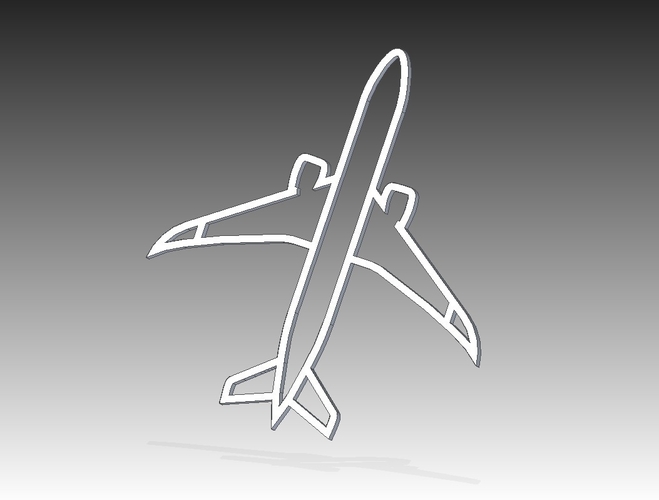Big Ol’ Jet Airliner (Holiday Ornament) 3D Print 220980