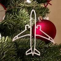 Small Big Ol’ Jet Airliner (Holiday Ornament) 3D Printing 220983