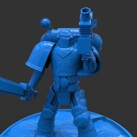 Small Space Marine Armor 40K Figurine 3D Printing 221053