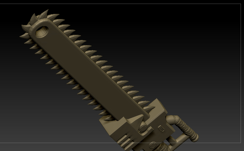 Chainsaw Warhammer 40K 3D Print 221065