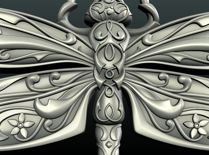 Dragonfly Relief 3D Print 221097