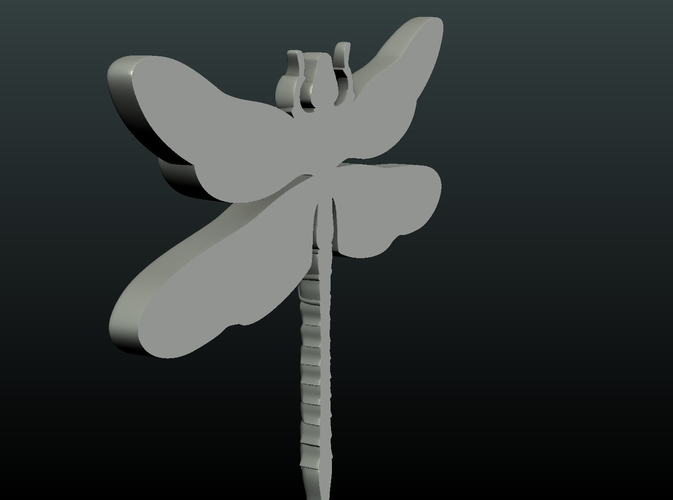Dragonfly Relief 3D Print 221100