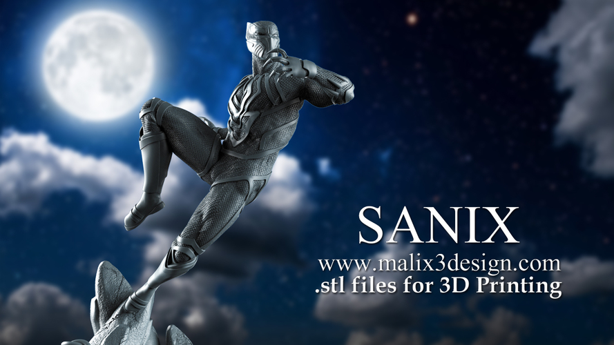 3D Printed Black Panther by Sanix3i | Pinshape