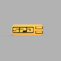 Small Power rangers: S.P.D. Badge 3D Printing 221241
