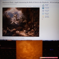 Christmas decor - litophane based on masterpiece painting - Thumbnail 2