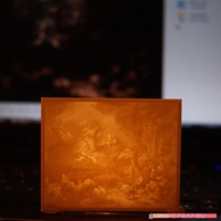 Christmas lantern with lithopanes - (for electric light sources) - Thumbnail 6