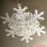 Real snowflake - Christmas Tree decoration - size: 128mm - Thumbnail 4