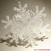 Real snowflake - Christmas Tree decoration - size: 128mm - Thumbnail 5