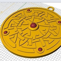 Small celtic charm 3D Printing 221362