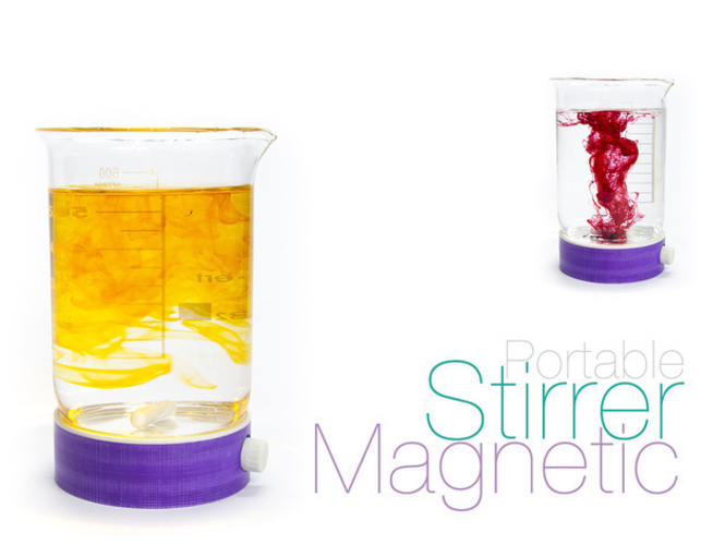 Portable Magnetic Stirrer 3D Print 221550