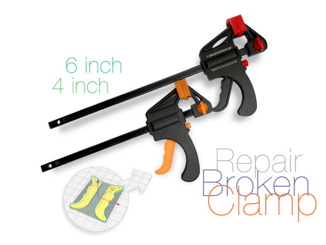 Broken Clamp Repair 3D Print 221553