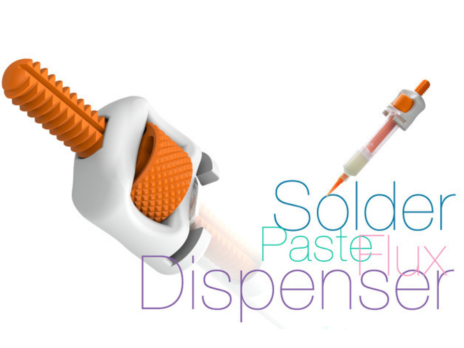 Solder paste and flux Dispenser 3D Print 221563