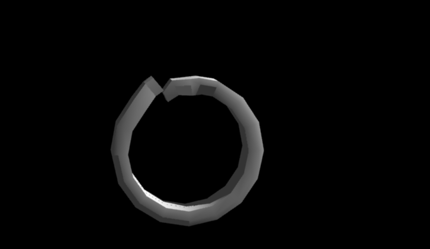Key ring  3D Print 221657