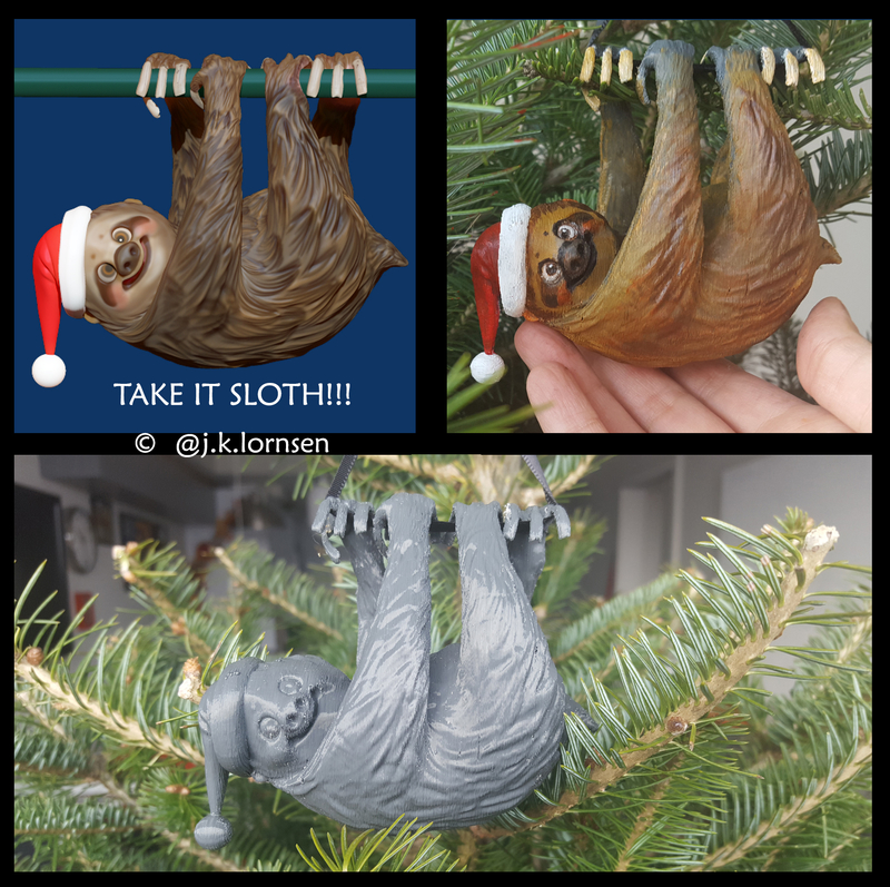 Christmas Sloth