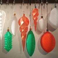 Small Christmas tree baubles 3D Printing 221667