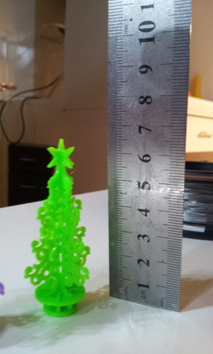 Credit card Christmas tree puzzle 3D Print 221674