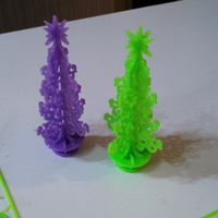 Small Credit card Christmas tree puzzle 3D Printing 221676