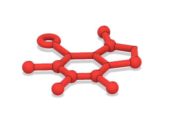 Free Caffeine Molecule Ornament