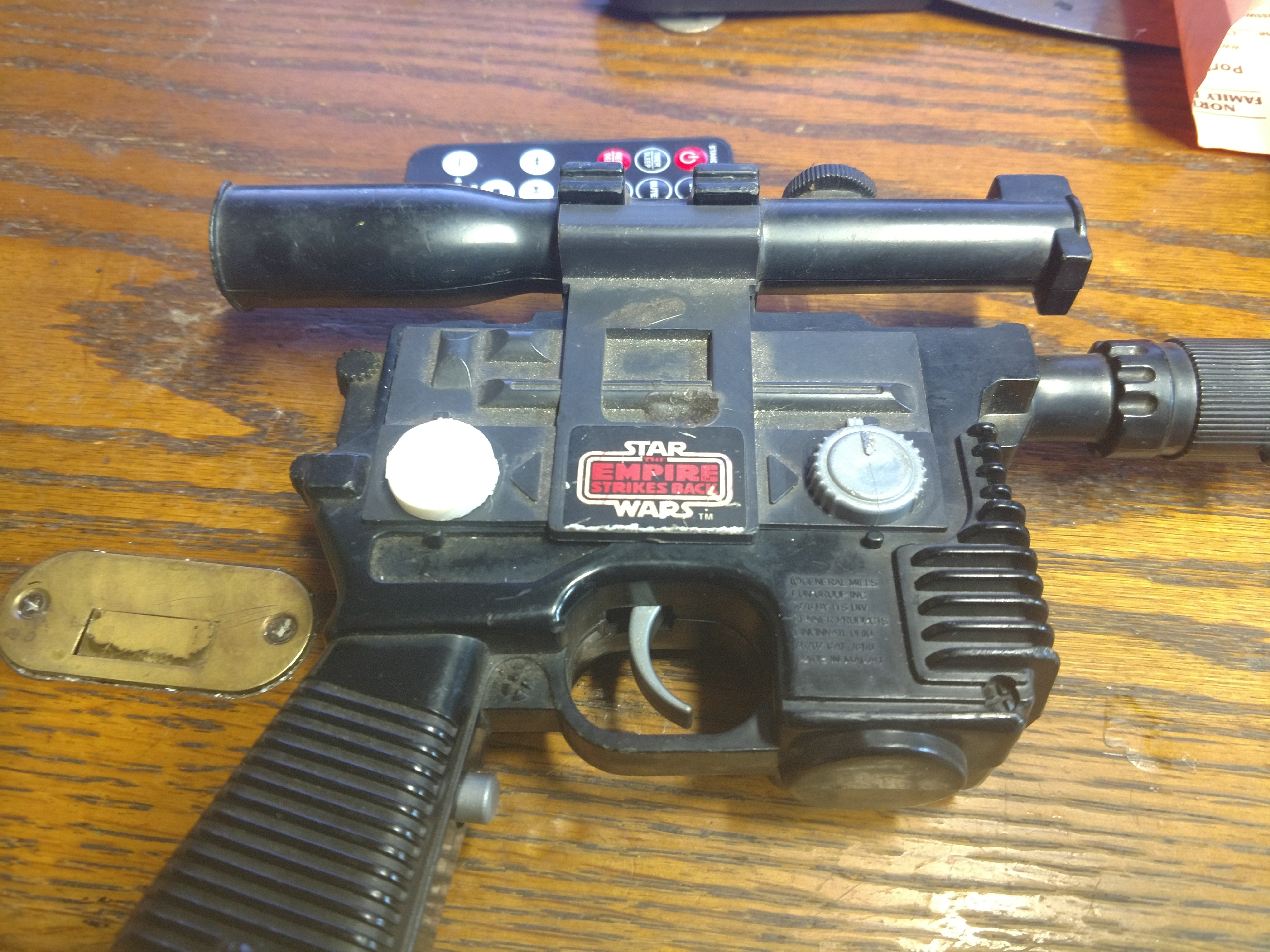 3D Printed 1977 Star Wars Han Solo Blaster battery compartment Brian Blomberg |
