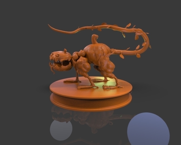 Pumpkin Creature V1 3D Print 222192