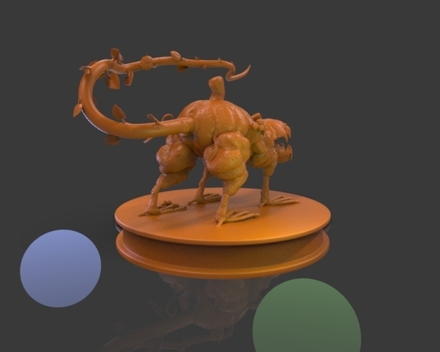 Pumpkin Creature V1 3D Print 222194