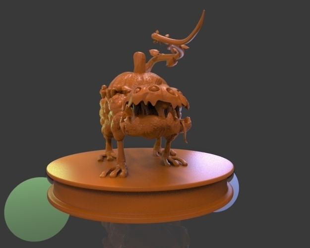 Pumpkin Creature V1 3D Print 222199