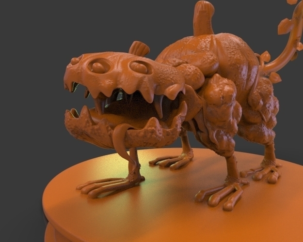 Pumpkin Creature V1 3D Print 222201