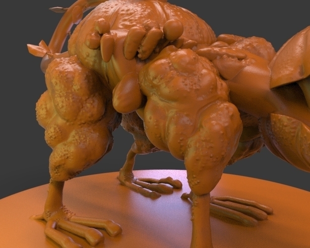 Pumpkin Creature V1 3D Print 222203