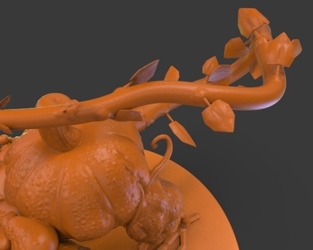 Pumpkin Creature V1 3D Print 222205