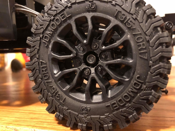 JD Models, RC4WD Hero - HUB MOD 3D Print 222234