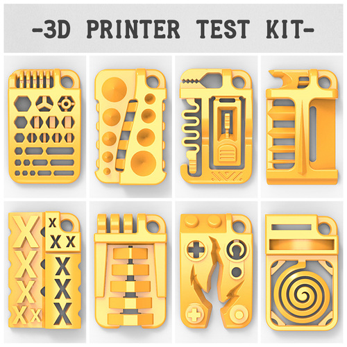 3D Printer Test Kit - by 3DKitbash.com