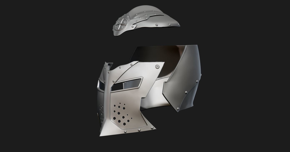 Skyrim Dawnguard Helmet 3D Print 222574