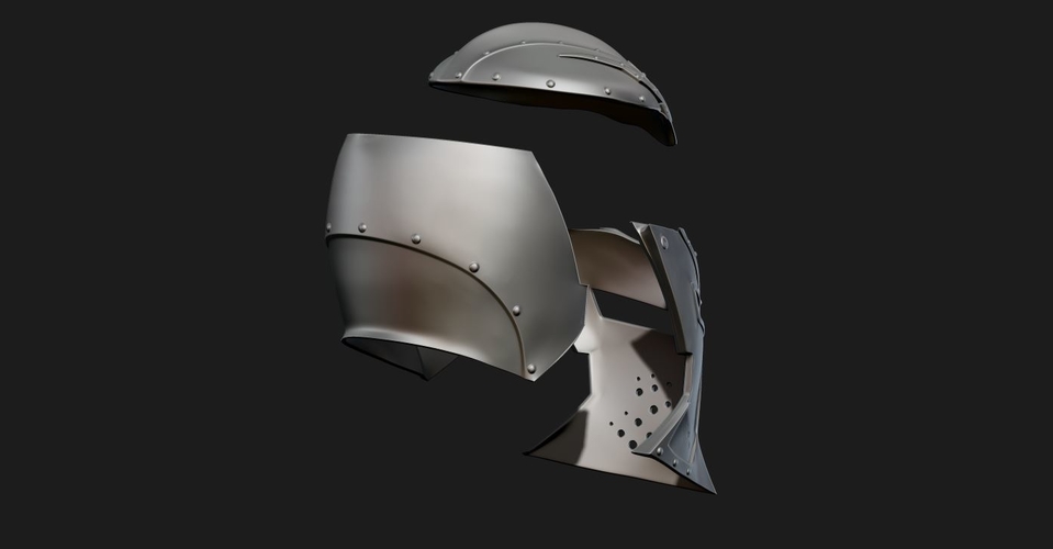 Skyrim Dawnguard Helmet 3D Print 222576