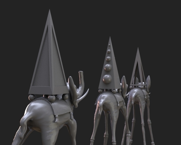 Dali Elephants 3D Print 222593