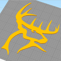 Deer head wall art - Thumbnail 1