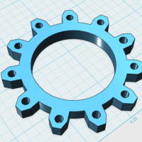 Small Steampunk Gear Bracelet 3D Printing 22266