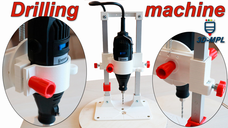 Drilling machine for DREMEL (TASP) by 3D-MPL 3D Print 222673