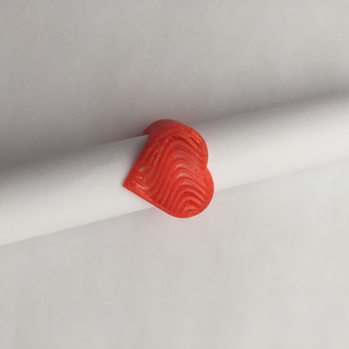 Wave Heart Ring 3D Print 22269