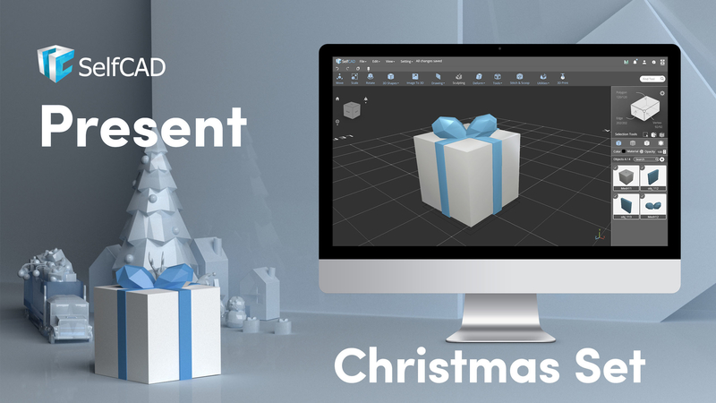 Low Poly Presents Box