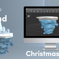   Low poly Christmas Truck - Thumbnail 2